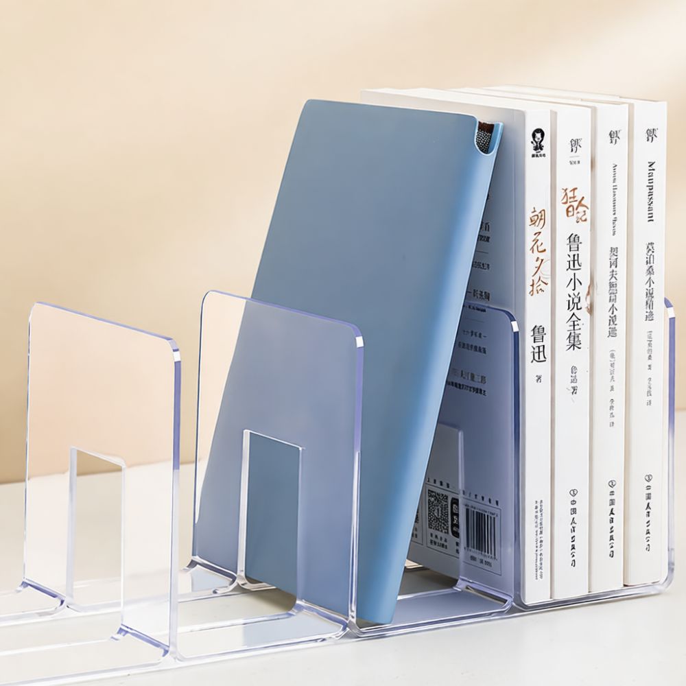 Clear Acrylic Book Stand Holder - Porta libri in acrilico trasparente, organizer