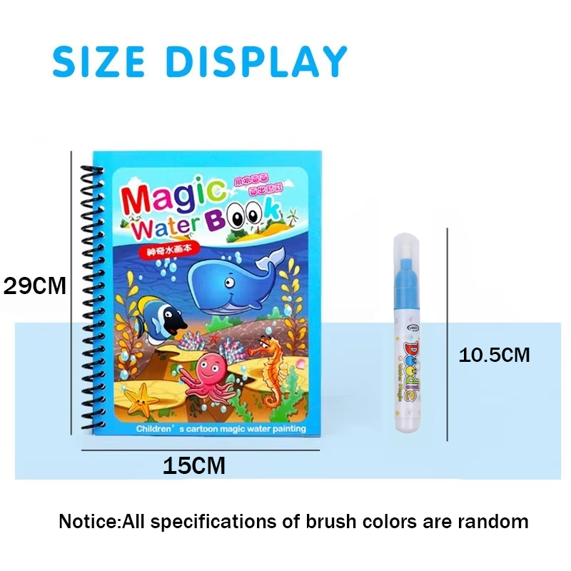 1PC Libro magico per pittura a - Reusable Water Magic Coloring Book recensione e prezzo