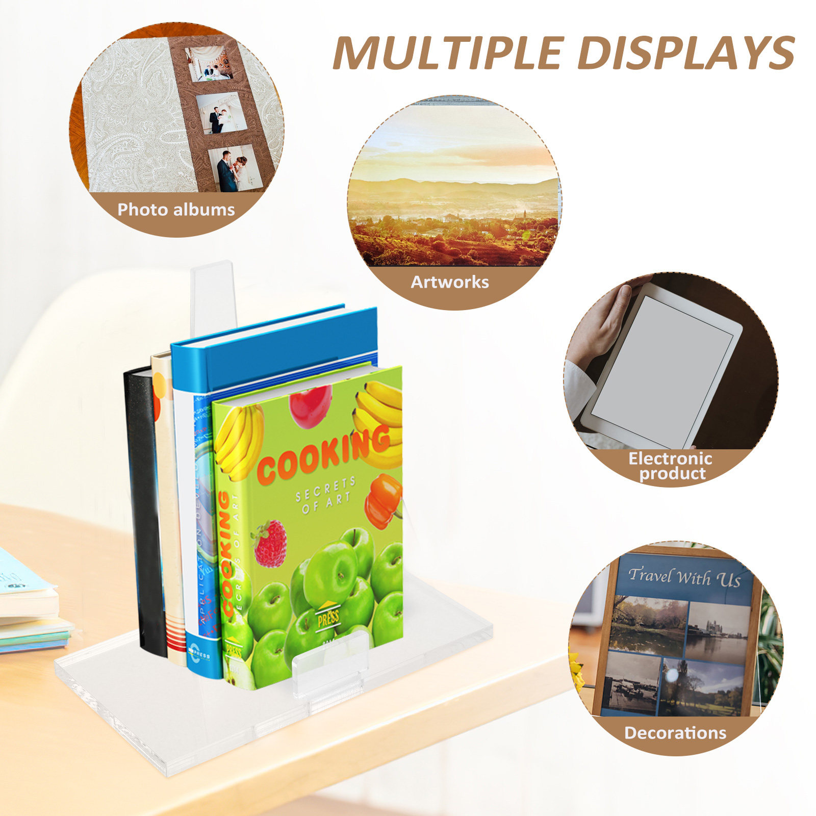 Supporto versatile in acrilico - Clear Acrylic Book Stand Holder recensione e prezzo