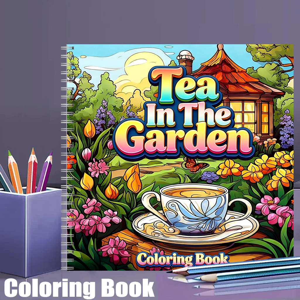 Libro da colorare Tea In The G - Adult Coloring Book Stress Relief recensione e prezzo